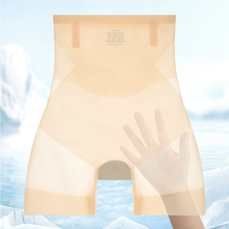 Bauchkontrollhose aus Eisseide mit hoher Taille