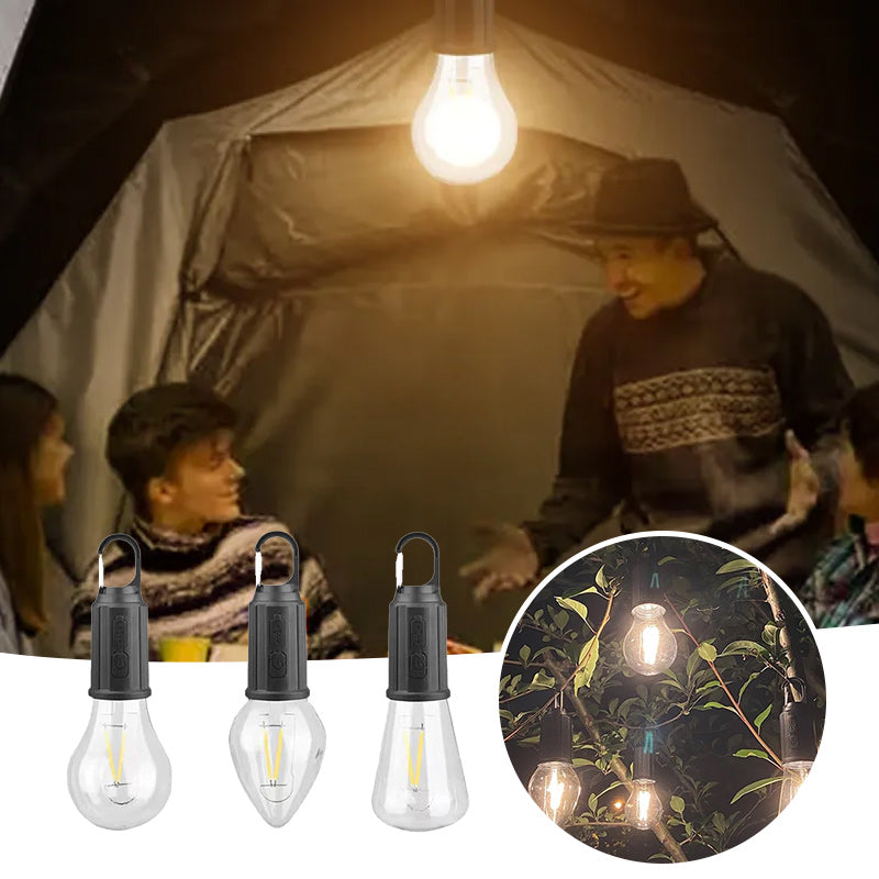 2024 Retro Neues Outdoor Camping Typ-C-Lade-Glühbirnenlicht
