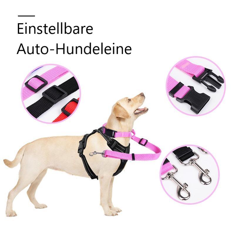 Adjustable car dog leash