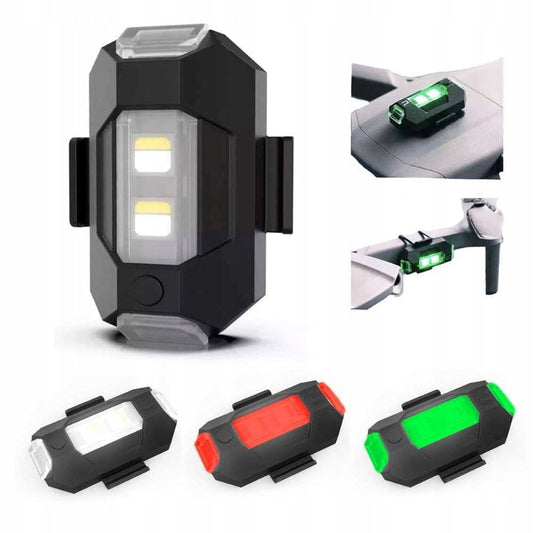 4 Farben LED-Flugzeugblitzlichter und USB-Aufladung