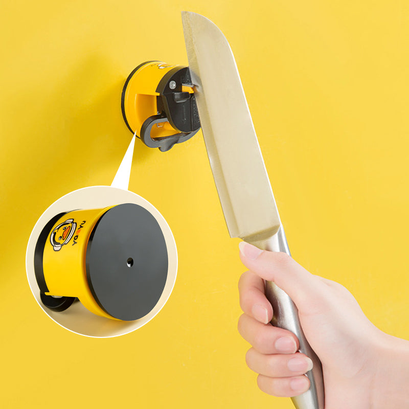 Multifunctional knife sharpener with suction cup