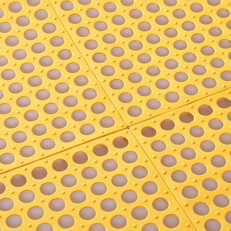 Gluschwein - Bathroom PVC spliceable non-slip mat(4 Stück) 4 pcs yellow